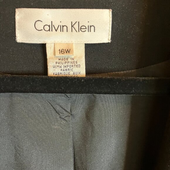Calvin Klein Black Blazer Size 16W - Picture 4 of 6